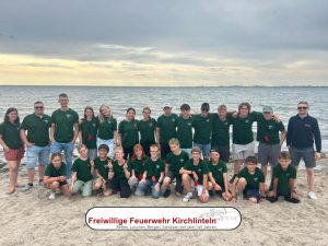 Gruppenbild im Zeltlager Fehmarn 2025